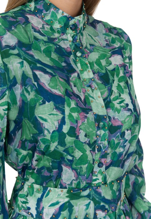 костюм с юбкой  вид слева