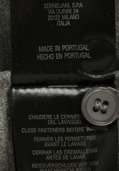 костюм  для взрослого возраста с изнаночной стороны