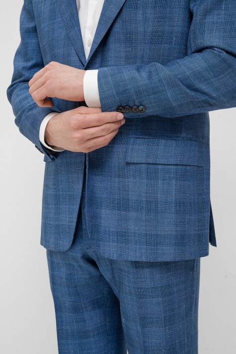 костюм  из льна спереди