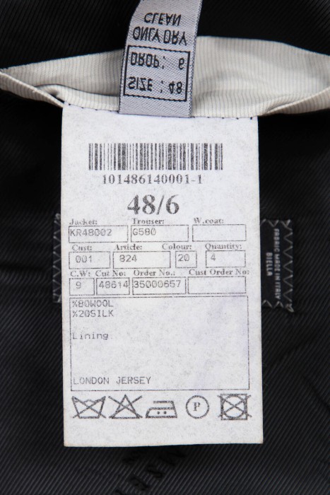 костюм  для взрослого возраста с изнаночной стороны