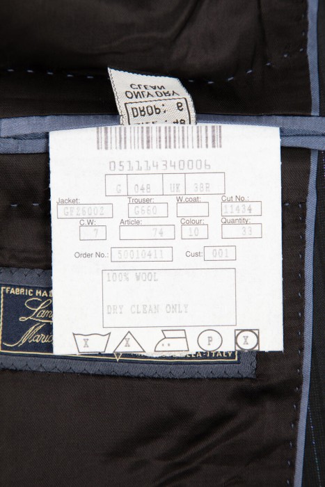 костюм  для взрослого возраста с изнаночной стороны