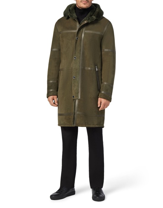 кожаная куртка  из италии вид сбоку