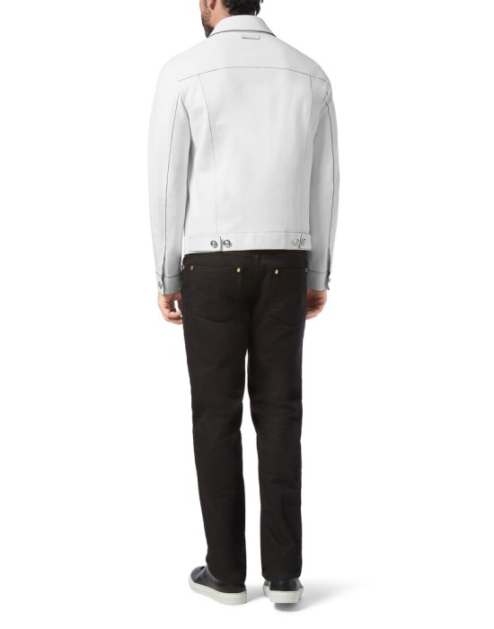 кожаная куртка  от бренда billionaire вид слева