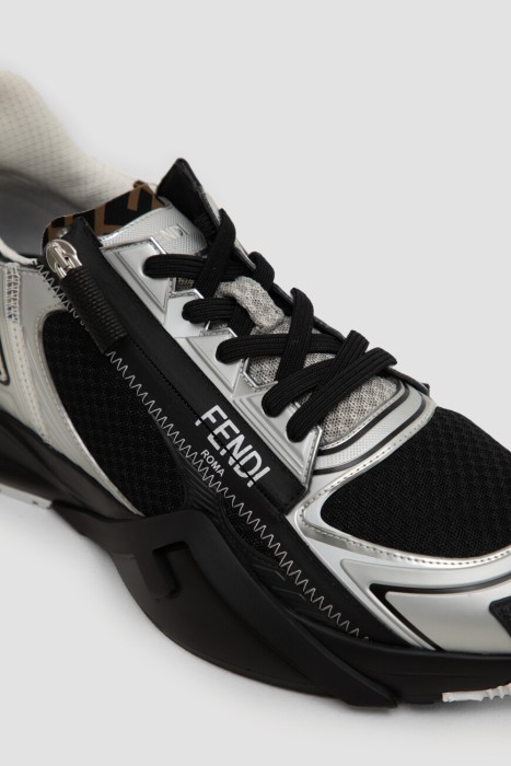 кроссовки  модель flow из льна спереди