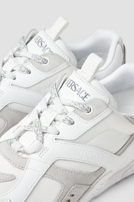 кроссовки  модель galaxia из льна спереди