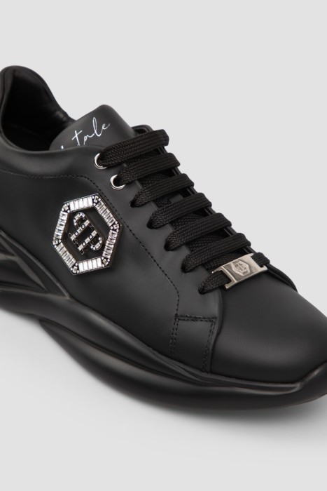 кроссовки  модель lo-top crystal fatale из кожи спереди