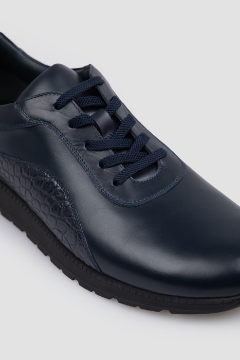 кроссовки  из льна спереди