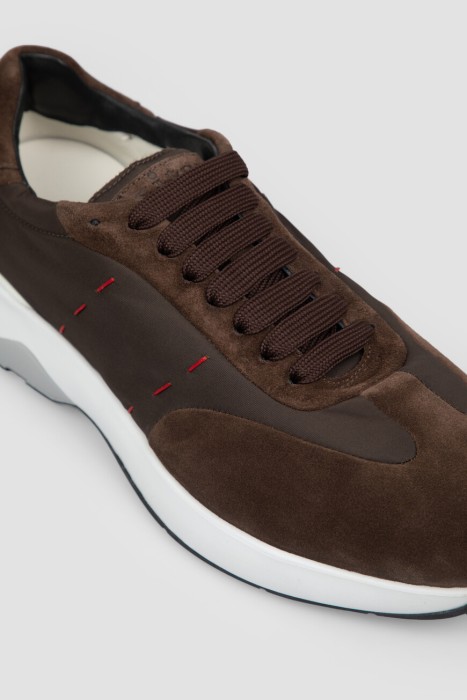 кроссовки  из льна спереди