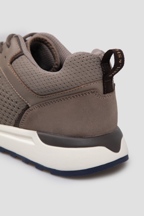 кроссовки  из льна спереди