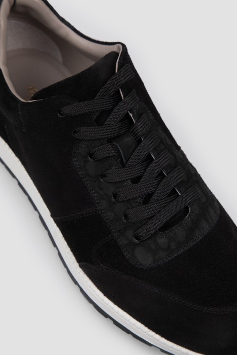 кроссовки  из льна спереди