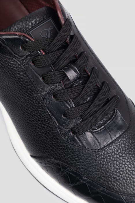 кроссовки  из льна спереди