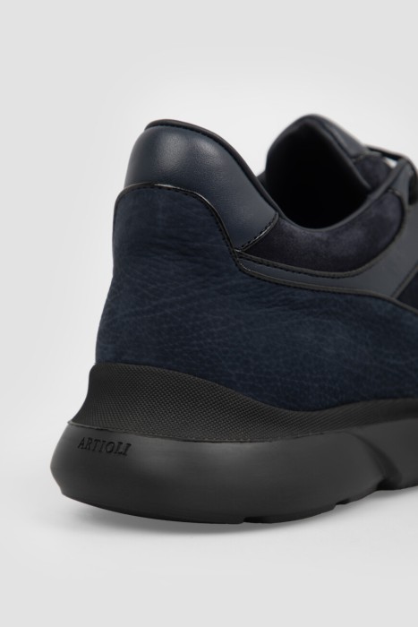 кроссовки  из кожи спереди