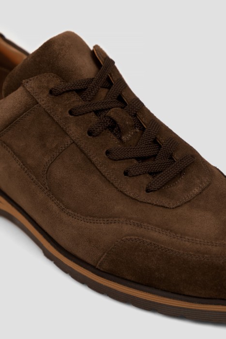 кроссовки  из кожи спереди