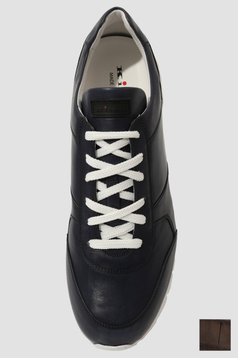 кроссовки  из кожи спереди