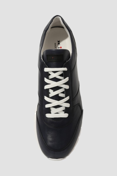 кроссовки  из кожи спереди