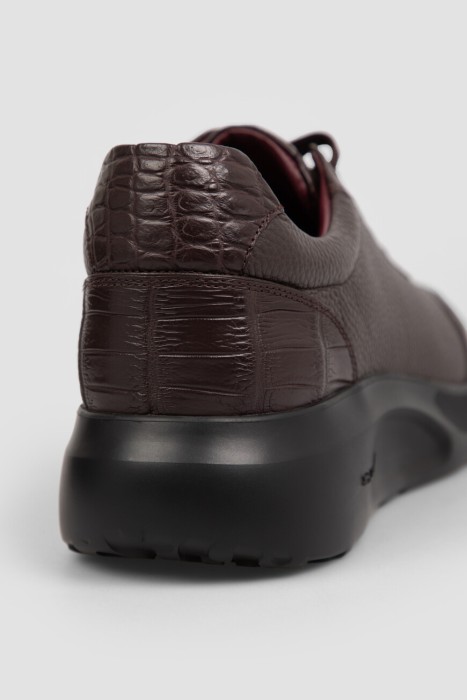 кроссовки  из кожи спереди