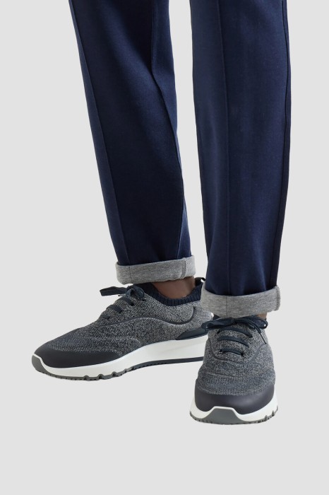 кроссовки  от бренда brunello cucinelli вид слева