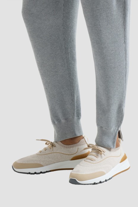 кроссовки  от бренда brunello cucinelli вид слева