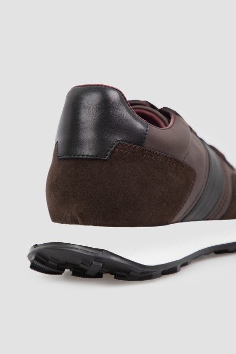 кроссовки  из кожи спереди