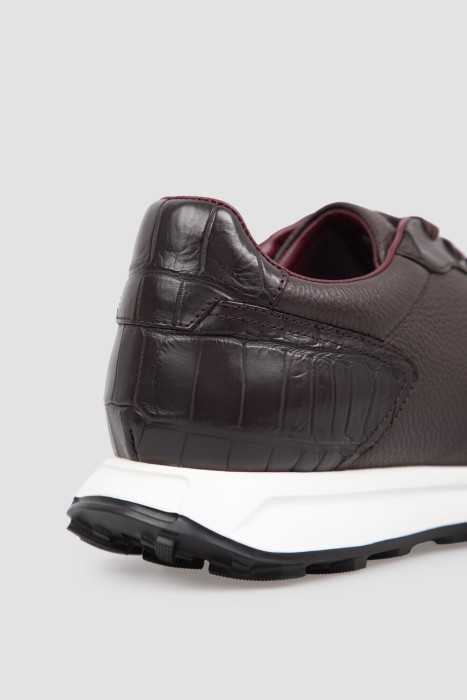 кроссовки  из кожи спереди