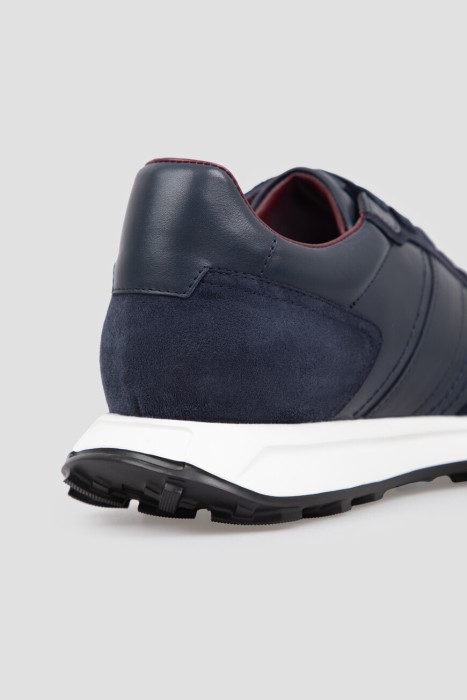 кроссовки  из кожи спереди