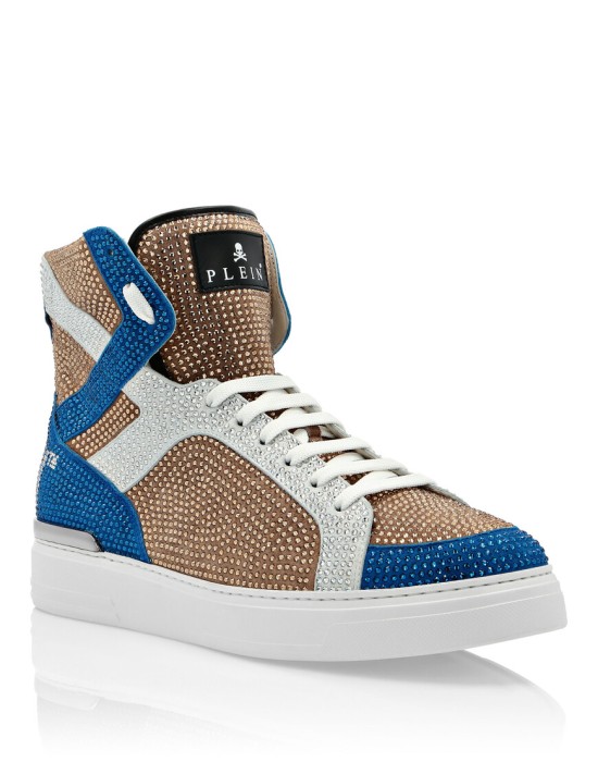 кроссовки  от бренда philipp plein вид слева