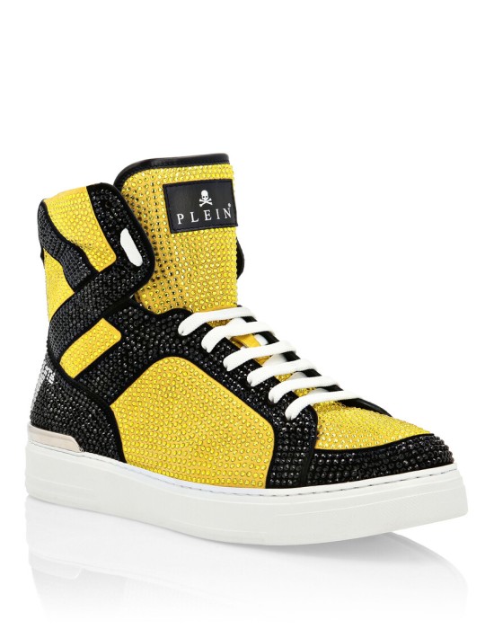 кроссовки  от бренда philipp plein вид слева