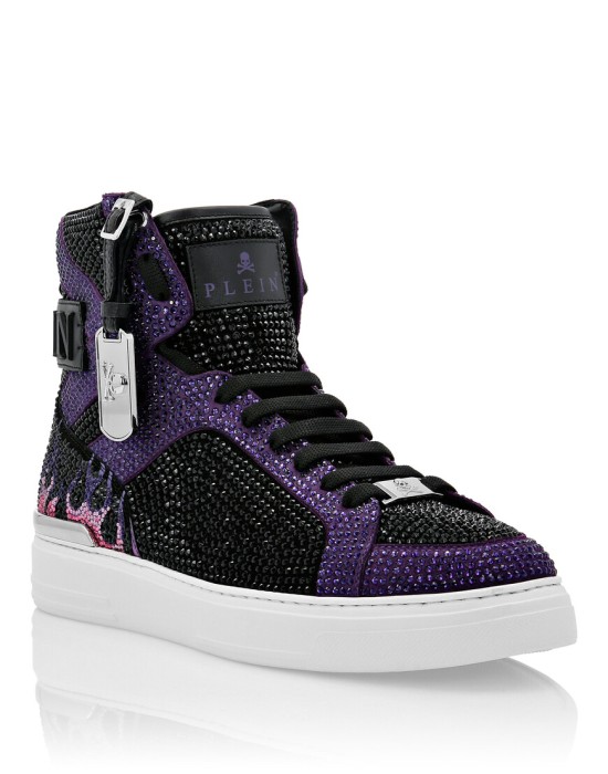 кроссовки  от бренда philipp plein вид слева