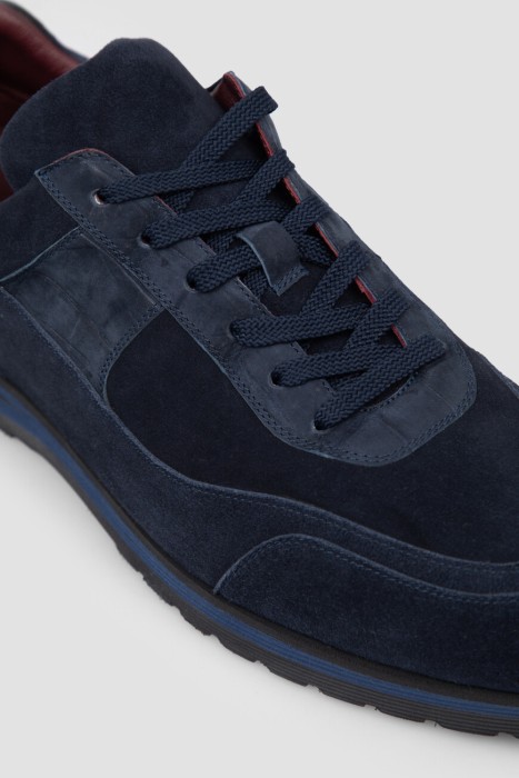 кроссовки  из кожи спереди