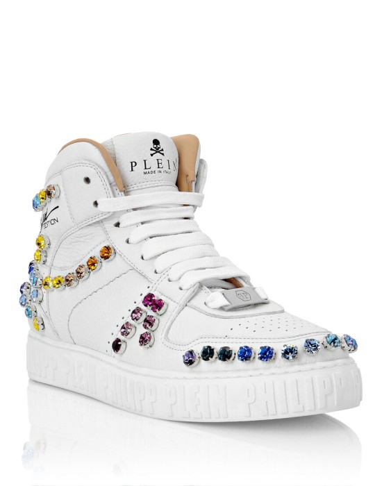 кроссовки  от бренда philipp plein вид слева