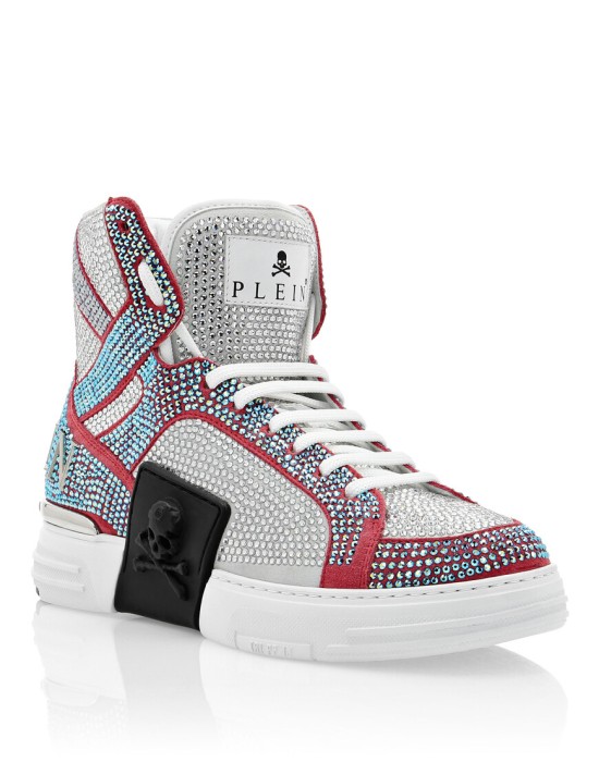 кроссовки  от бренда philipp plein вид слева