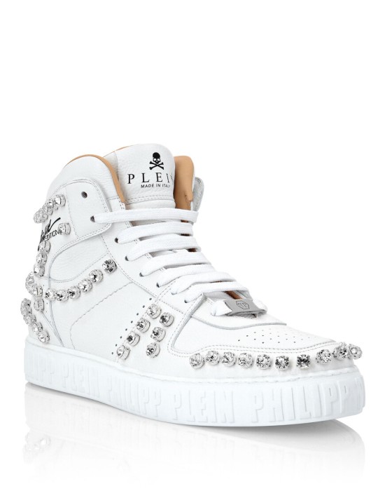 кроссовки  от бренда philipp plein вид слева