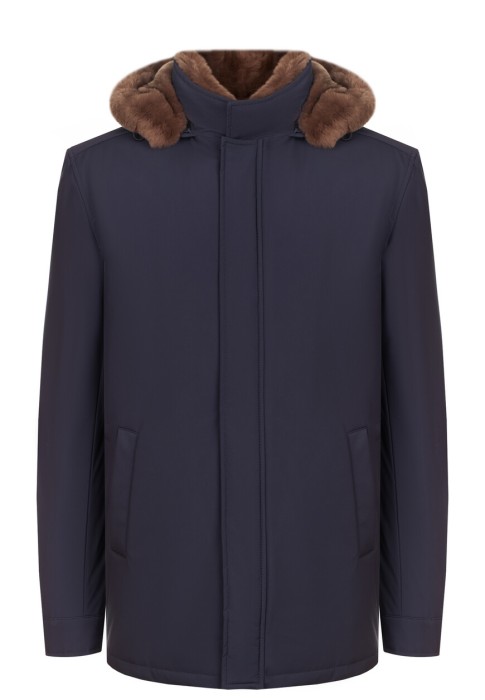 куртка gent`l milano CALIGOLA Bodice hood lapin rex фотография