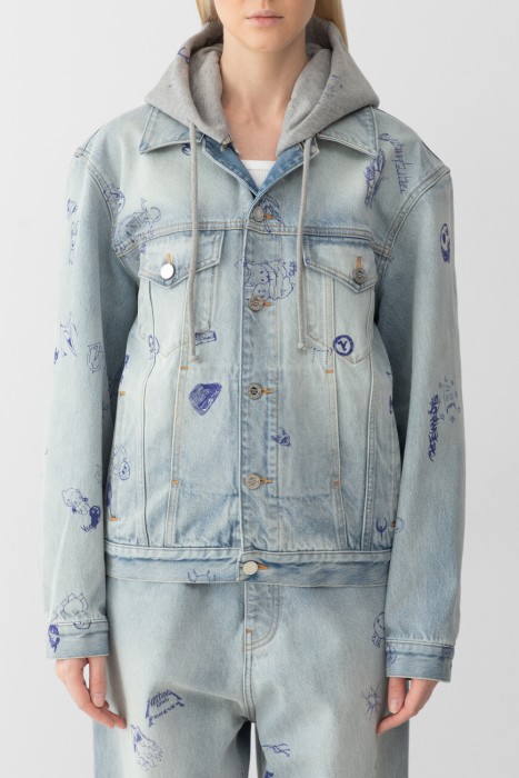 Товар с артикулом UA66JA520L 2803 BLUE вид сзади