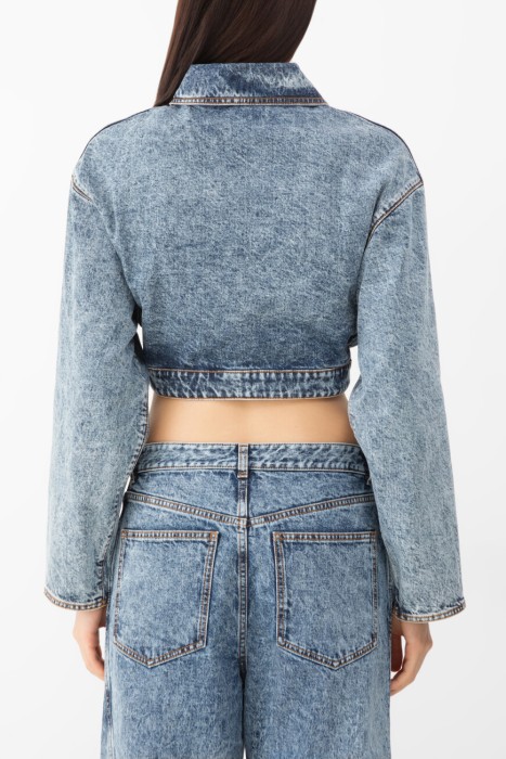 куртка  модель spiral от бренда alaia вид слева