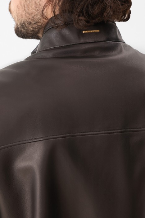 куртка  из кожи спереди