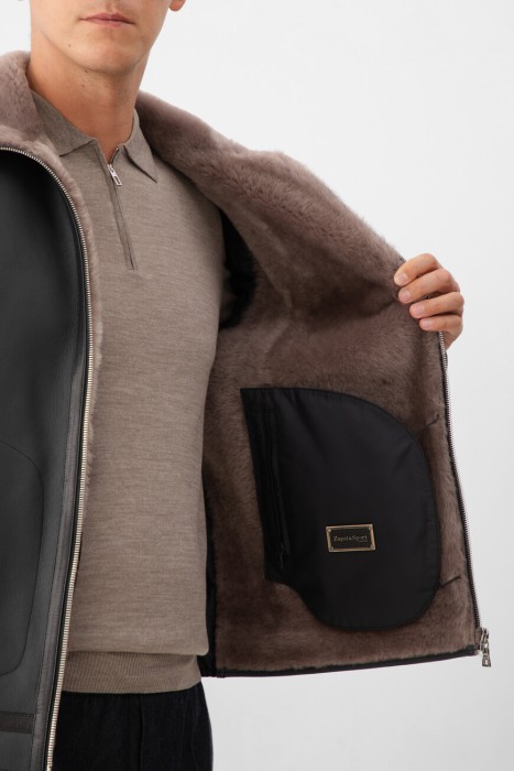 куртка  из льна спереди