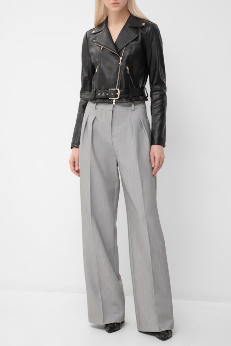 куртка  из кожи спереди