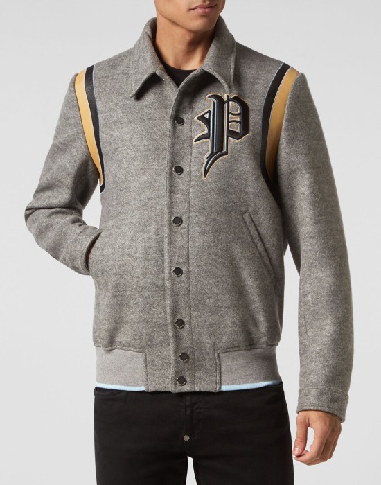 куртка  от бренда philipp plein вид слева