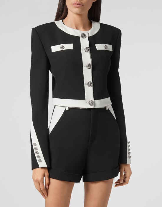 куртка  от бренда philipp plein вид слева