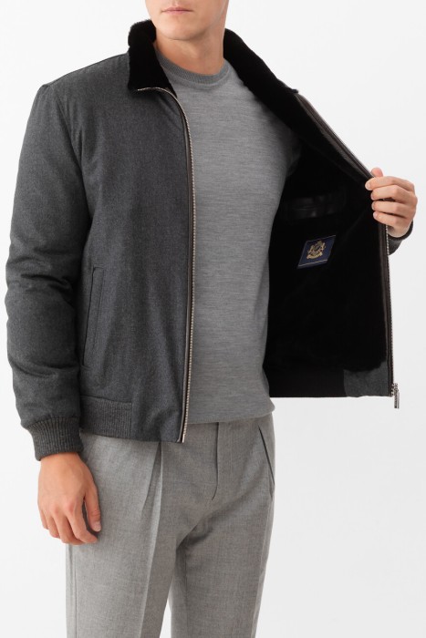 куртка  из кожи спереди