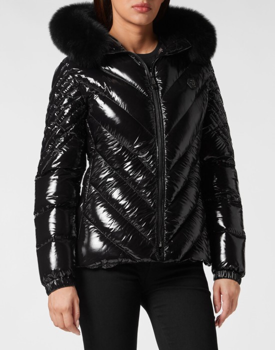 куртка  от бренда philipp plein вид слева