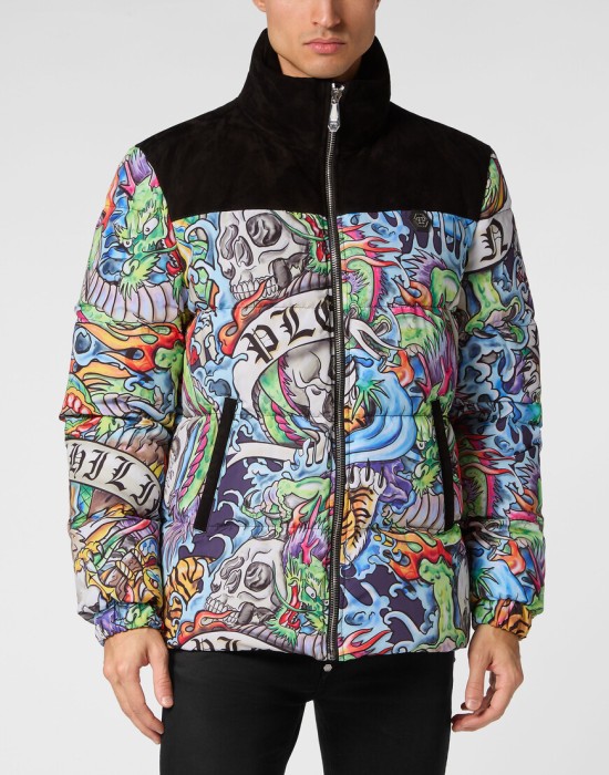 куртка  от бренда philipp plein вид слева