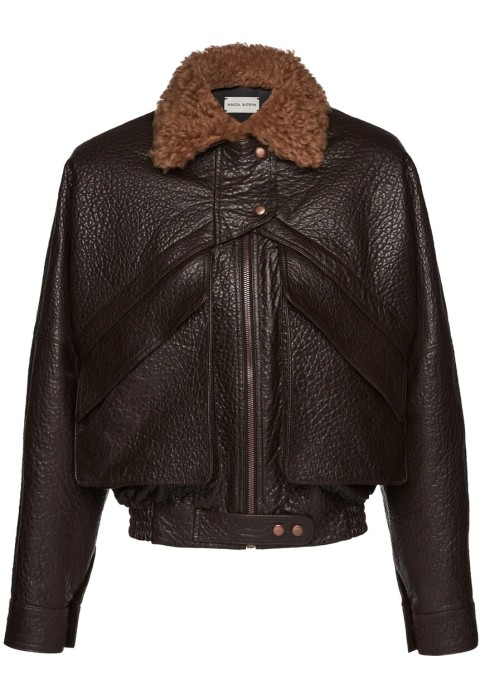 Товар с артикулом AW24LEATHER02JACKET вид сзади