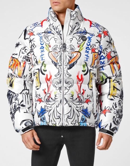 куртка  от бренда philipp plein вид слева