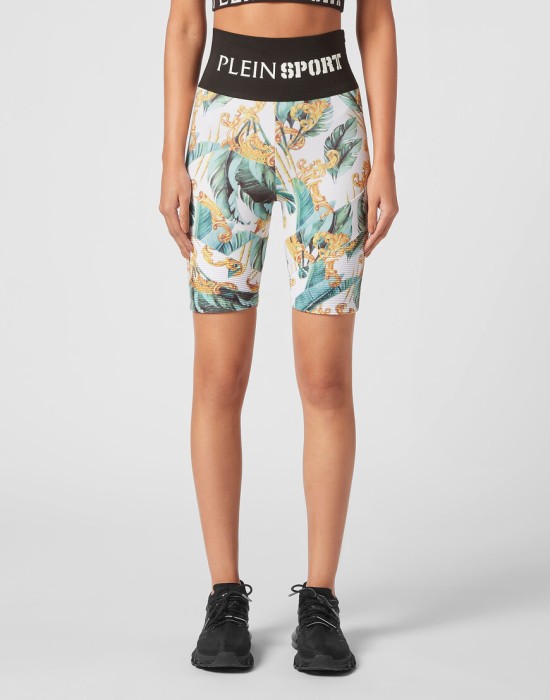 леггинсы  от бренда plein sport вид слева