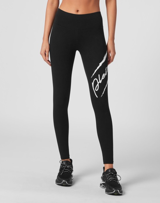 леггинсы  от бренда plein sport вид слева