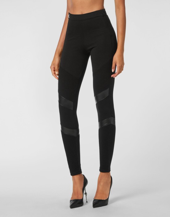 леггинсы  от бренда philipp plein вид слева