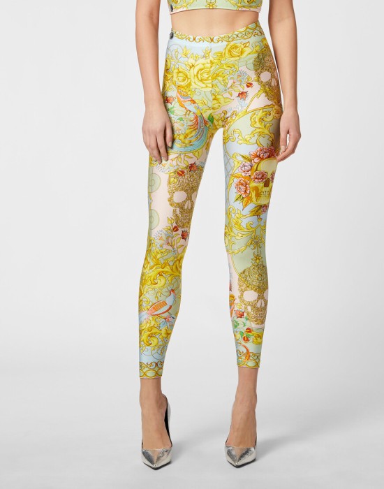 леггинсы  от бренда philipp plein вид слева