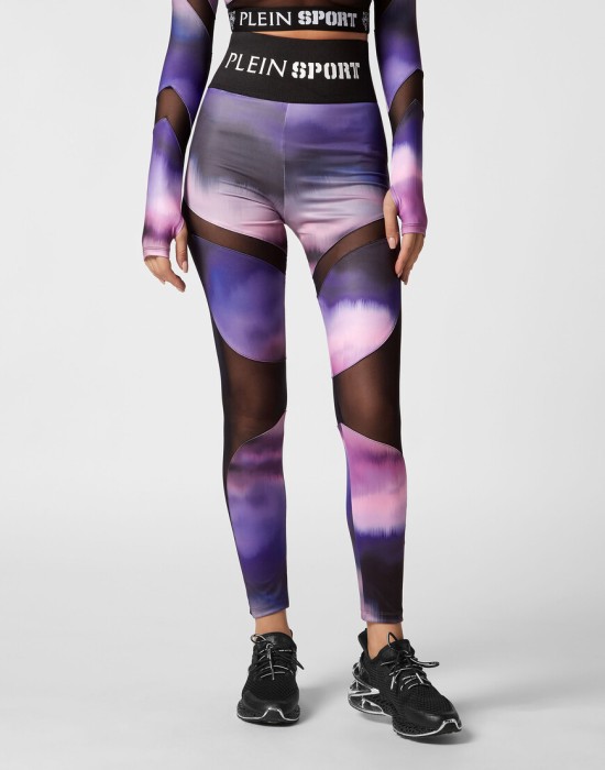 леггинсы  от бренда plein sport вид слева